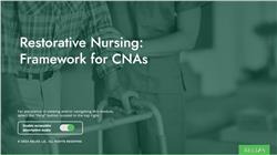 Restorative Nursing: Framework for CNAs