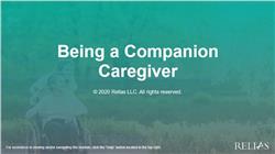 Being a Companion Caregiver
