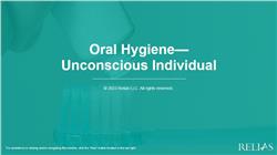 Providing Oral Hygiene to an Unconscious Individual