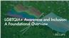 LGBTQIA+ Awareness and Inclusion: A Foundational Overview