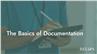 The Basics of Documentation
